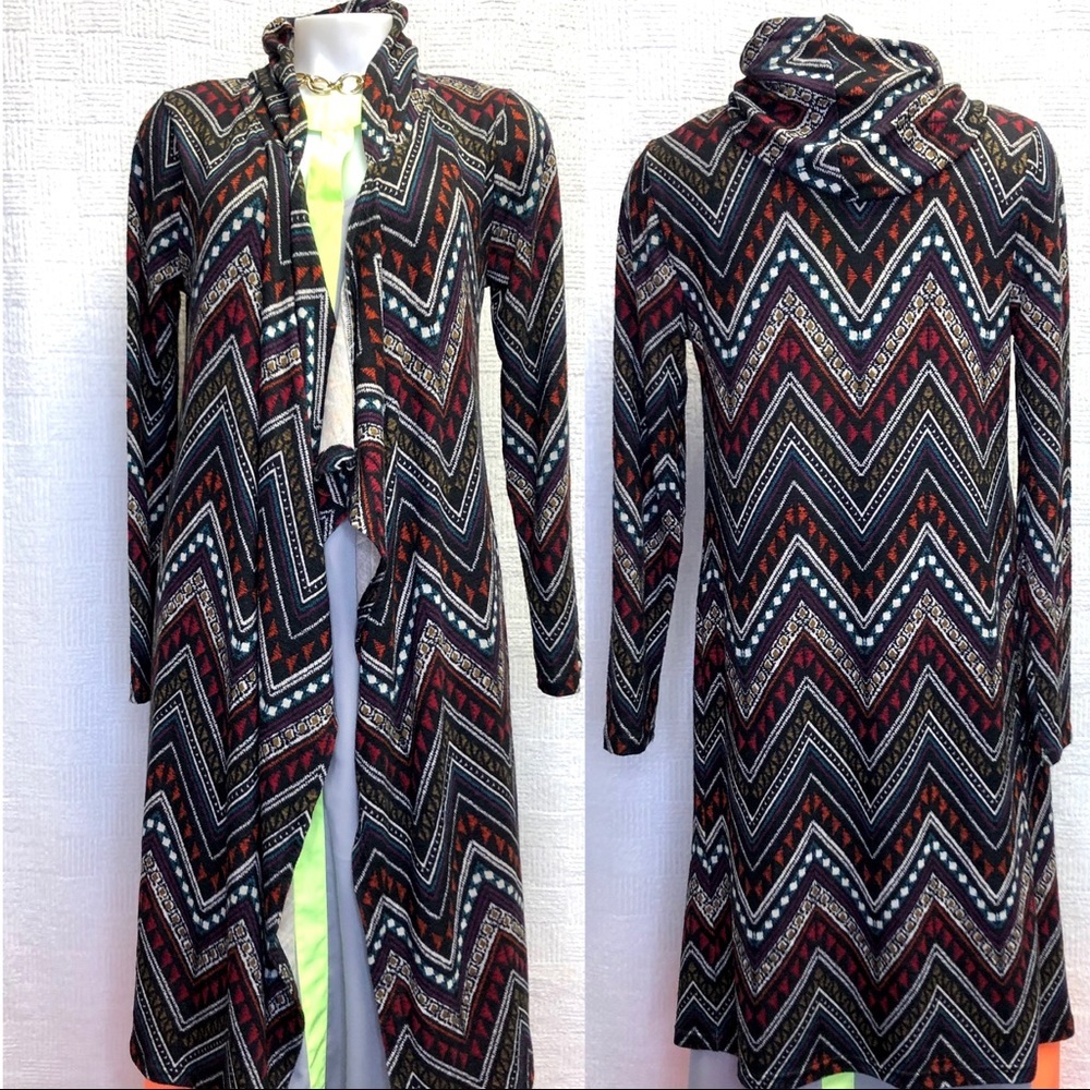 Women Almost Famous Open Cardigan Hoodie, Sz M